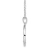 Lex & Lu Sterling Silver White Ice .025ct. Diamond Initial G Necklace - 2 - Lex & Lu