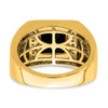Lex & Lu 14k Yellow Gold Onyx & Diamond Men's Ring LAL3813 - 6 - Lex & Lu