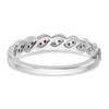 Lex & Lu 14k White Gold Ruby and Diamond Ring LAL3980 - 6 - Lex & Lu