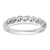 Lex & Lu 14k White Gold Sapphire and Diamond Ring LAL3981 - 6 - Lex & Lu