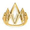 Lex & Lu 14k Yellow Gold Polished Fancy Diamond Ring - 5 - Lex & Lu