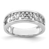 Lex & Lu 14k White Gold Polished Fancy Diamond Ring LAL4011 - Lex & Lu