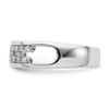 Lex & Lu 14k White Gold Polished Fancy Diamond Ring LAL4011 - 3 - Lex & Lu
