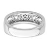 Lex & Lu 14k White Gold Polished Fancy Diamond Ring LAL4011 - 5 - Lex & Lu