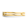 Lex & Lu 14k Yellow Gold Polished 2 Rectangles Diamond Bar Ring - 3 - Lex & Lu