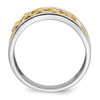 Lex & Lu 14k Two-tone Gold Polished Fancy Squares Diamond Ring - 2 - Lex & Lu