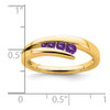 Lex & Lu 14k Yellow Gold Amethyst Ring LAL4066 - 3 - Lex & Lu