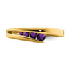 Lex & Lu 14k Yellow Gold Amethyst Ring LAL4066 - 5 - Lex & Lu