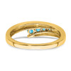 Lex & Lu 14k Yellow Gold Blue Topaz Ring LAL4070 - 6 - Lex & Lu