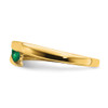 Lex & Lu 14k Yellow Gold Emerald Ring LAL4072 - 4 - Lex & Lu