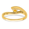 Lex & Lu 14k Yellow Gold Citrine and Diamond Ring LAL4234 - 6 - Lex & Lu