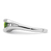 Lex & Lu 14k White Gold Peridot and Diamond Ring LAL4243 - 4 - Lex & Lu