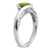 Lex & Lu 14k White Gold Peridot Ring LAL4269 - 7 - Lex & Lu