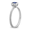 Lex & Lu 14k White Gold Sapphire Ring LAL4379 - 7 - Lex & Lu