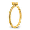 Lex & Lu 14k Yellow Gold Emerald Ring LAL4382 - 7 - Lex & Lu