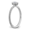 Lex & Lu 14k White Gold Sapphire Ring LAL4385 - 7 - Lex & Lu