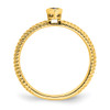 Lex & Lu 14k Yellow Gold Sapphire Ring LAL4386 - 2 - Lex & Lu