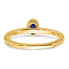 Lex & Lu 14k Yellow Gold Sapphire Ring LAL4392 - 6 - Lex & Lu
