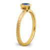 Lex & Lu 14k Yellow Gold Sapphire Ring LAL4392 - 7 - Lex & Lu