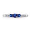 Lex & Lu 14k White Gold Sapphire and Diamond Ring LAL4422 - 5 - Lex & Lu