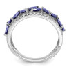 Lex & Lu 14k White Gold Tanzanite and Diamond Ring LAL4432 - 2 - Lex & Lu