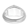 Lex & Lu 14k White Gold Onyx & Diamond Men's Ring LAL4466 - 6 - Lex & Lu