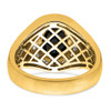 Lex & Lu 14k Yellow Gold Onyx & Diamond Men's Ring LAL4469 - 6 - Lex & Lu