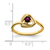 Lex & Lu 14k Yellow Gold Rhodolite Garnet Ring - 2 - Lex & Lu