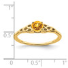 Lex & Lu 10k Yellow Gold Citrine Ring - 2 - Lex & Lu