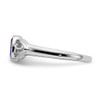 Lex & Lu Sterling Silver Amethyst Ring LAL4720 - 3 - Lex & Lu