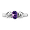 Lex & Lu Sterling Silver Amethyst Ring LAL4720 - 4 - Lex & Lu