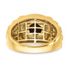 Lex & Lu 14k Yellow Gold Onyx & Diamond Men's Ring LAL4832 - 6 - Lex & Lu