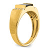 Lex & Lu 14k Yellow Gold Onyx & Diamond Men's Ring LAL4834 - 7 - Lex & Lu