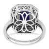 Lex & Lu 14k White Gold Lab Grown Diamond & Created Blue Sapphire Ring LAL4865 - 5 - Lex & Lu