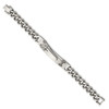 Lex & Lu Stainless Steel Polished Cross 8.25'' ID Bracelet - 2 - Lex & Lu