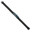 Lex & Lu Stainless Steel Brushed, Polished Black/Blue IP Rubber 8.5'' Bracelet - 2 - Lex & Lu