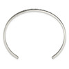 Lex & Lu Stainless Steel Polished Enamel/Crystal ALWAYS IN MY HEART 3mm Bangle - 2 - Lex & Lu