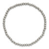 Lex & Lu Stainless Steel Polished Beaded Stretch Bracelet LAL5303 - 2 - Lex & Lu