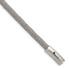 Lex & Lu Stainless Steel Brushed and Polished Wire 8.25'' Bracelet - Lex & Lu