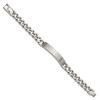 Lex & Lu Stainless Steel Brushed and Polished w/.5'' ext 8.5'' ID Bracelet - 2 - Lex & Lu