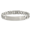 Lex & Lu Stainless Steel Brushed and Polished w/.5'' ext 8.5'' ID Bracelet - 3 - Lex & Lu