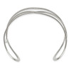 Lex & Lu Stainless Steel Polished Cuff Bangle LAL5392 - 2 - Lex & Lu