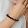 Lex & Lu Red Agate Beaded Stretch Bracelet - 4 - Lex & Lu