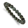 Lex & Lu Green Eye Agate Beaded Stretch Bracelet LAL5411 - Lex & Lu