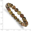 Lex & Lu Black and Yellow Agate Beaded Stretch Bracelet - 3 - Lex & Lu