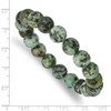 Lex & Lu African Pine Agate Beaded Stretch Bracelet LAL5420 - 3 - Lex & Lu