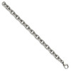 Lex & Lu Stainless Steel Polished 8.50mm 8.75'' Cable Bracelet - 2 - Lex & Lu