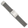 Lex & Lu Stainless Steel Polished Mesh Adjustable ID Bracelet LAL5486 - 2 - Lex & Lu