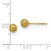 Lex & Lu Stainless Steel Polished Laser cut Yellow IP-plated 5mm Ball Earrings - 4 - Lex & Lu