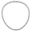 Lex & Lu Stainless Steel Brushed and Polished 19'' Necklace LAL5794 - 3 - Lex & Lu